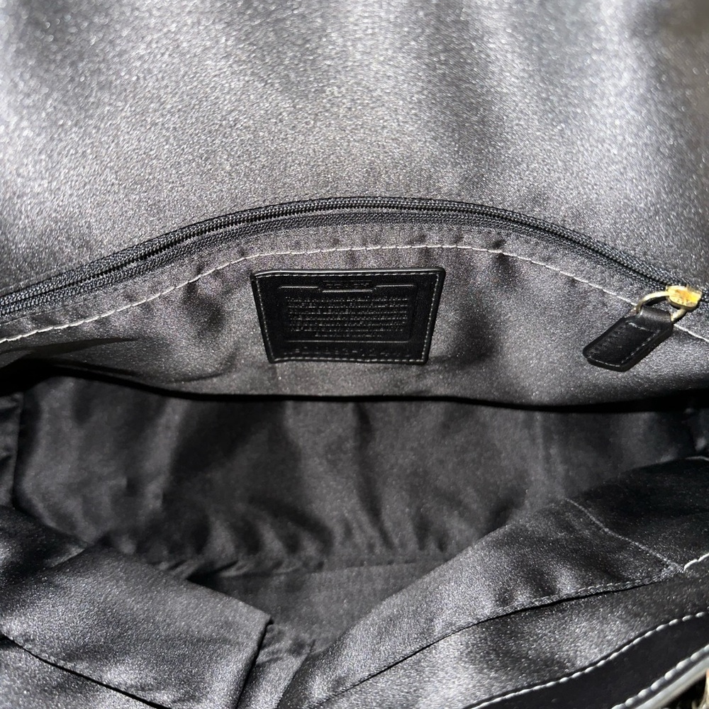 Coach Hampton Embossed Python Black Patent Leathe… - image 4